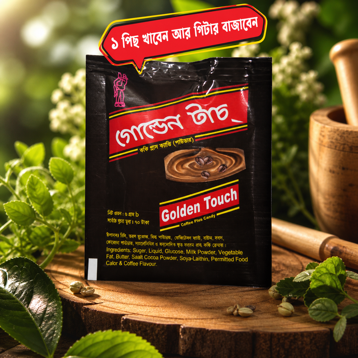 Golden Touch Coffee Plus Candy - গোল্ডেন টাচ কফি প্লাস ক্যান্ডি ( 5 Pcs Combo Pack )