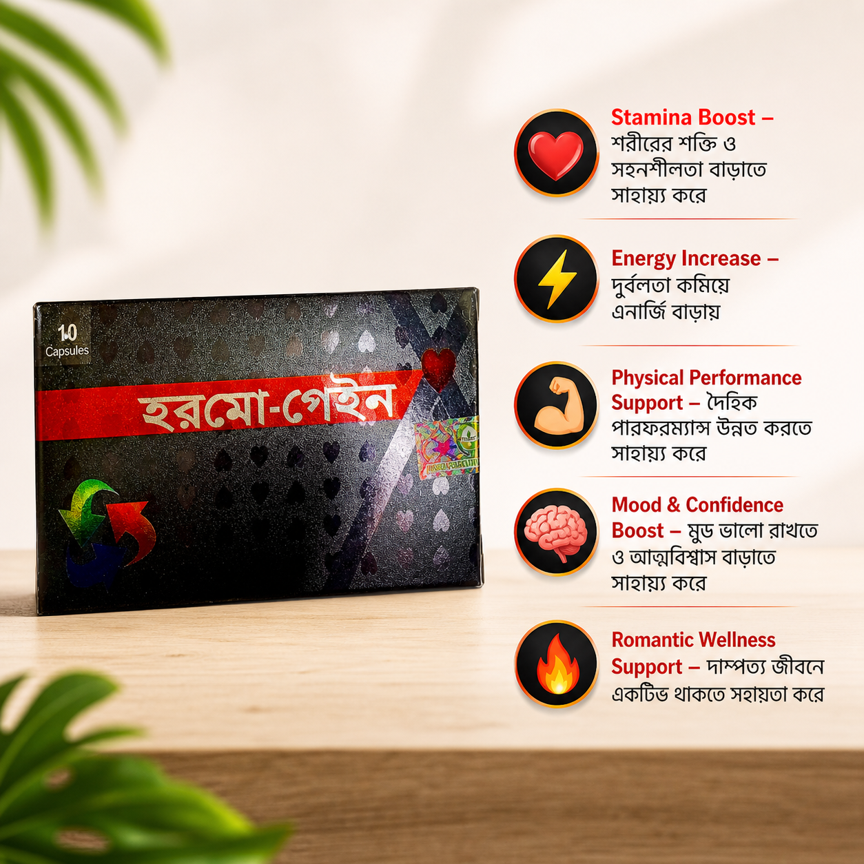 Hormo Gain Unani Medicine (হরমো-গেইন) 10 capsule